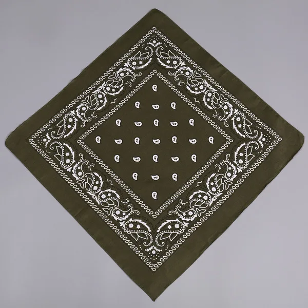 Polyester Paisley cashew flower square scarf magic outdoor riding hip hop style headscarf