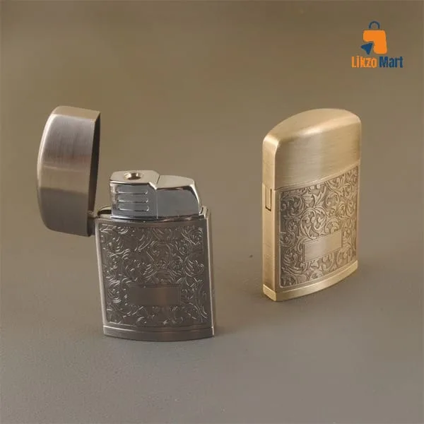 Metal Lighter Windproof Red Flame Lights Vintage Classic Gas Lighters Top Grade Gifts