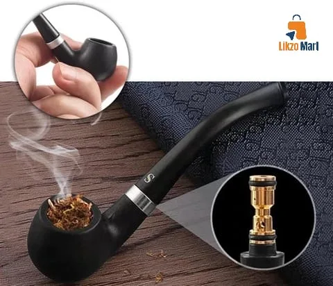 Tiny Tobacco Pipe, Small Black Pipe for Tobacco, Cigarettes and Cigars