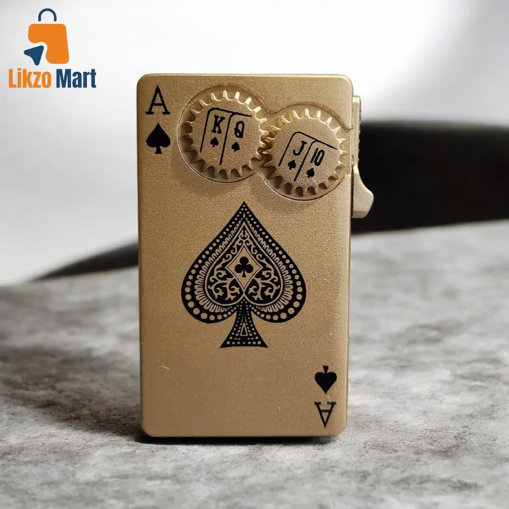 🔥 Jet Flame Gas Lighter – Creative Playing Poker Lighter 🔥