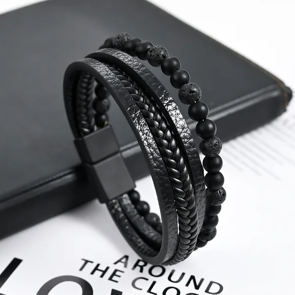 European & American INS Style Men’s Multi-Layer Bracelets