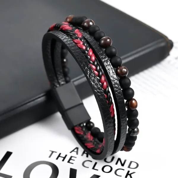 European & American INS Style Men’s Multi-Layer Bracelets