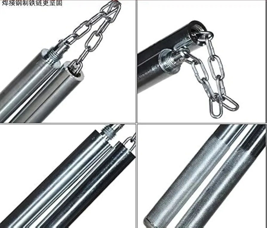 Stainless Steel Nunchaku Classical bruce lee style, Martial Arts Training Practice Metal Durable Nunchaku Sold By Fight Fitness