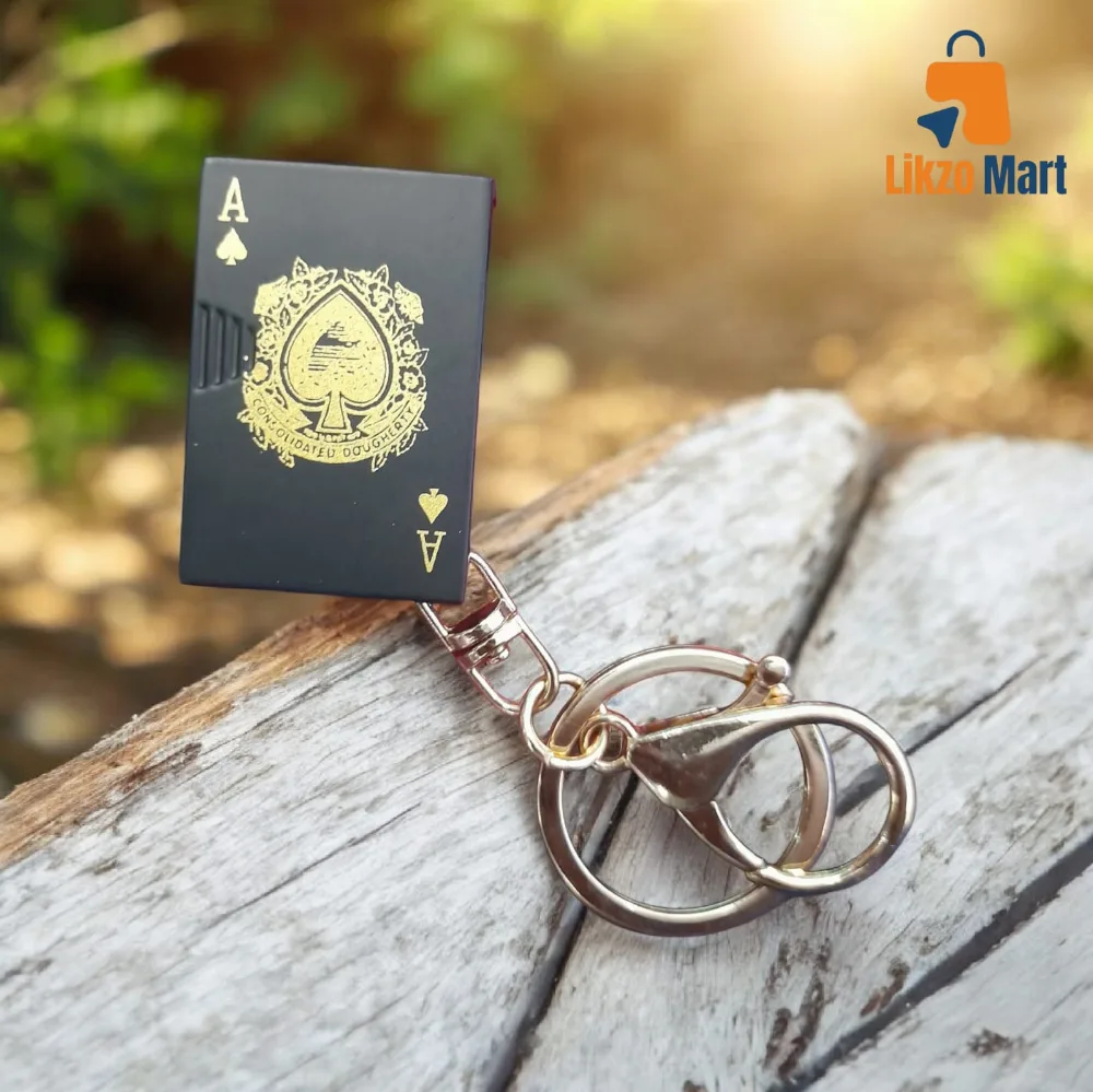 Creative Mini Poker Lighter with Pendant