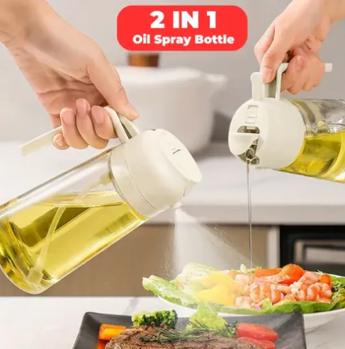 2-in-1 Sprayable and Pourable Oil Bottle