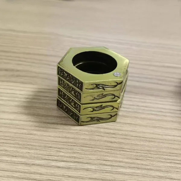 Deformation Ring Retro Distressed Four Finger Ring Fun Ring Decoration Outdoor EDC Self-Defense Weapon Self-Defense Ring