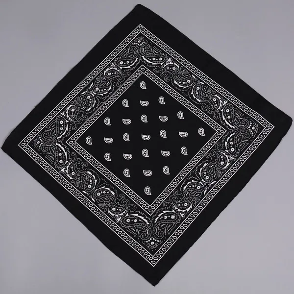 Polyester Paisley cashew flower square scarf magic outdoor riding hip hop style headscarf