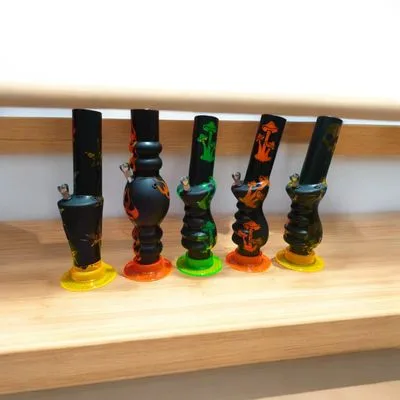 AT-Acryl Bong 32cm Flames( Random calour )