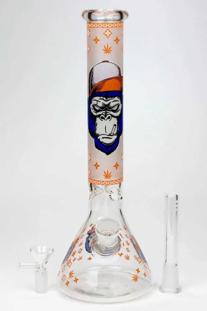 12" Gorilla glass water bong-( Random calour )