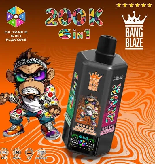 **Bang Blaze 200K 6-in-1 Disposable Vape**