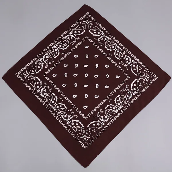 Polyester Paisley cashew flower square scarf magic outdoor riding hip hop style headscarf