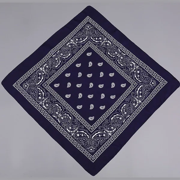 Polyester Paisley cashew flower square scarf magic outdoor riding hip hop style headscarf