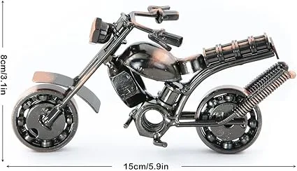 Motorcycle Model Metal Retro Handicraft Motorcycle Home Decor Ornaments for Motorcycle Lovers, Desktop Decoration, Birthday Gifts