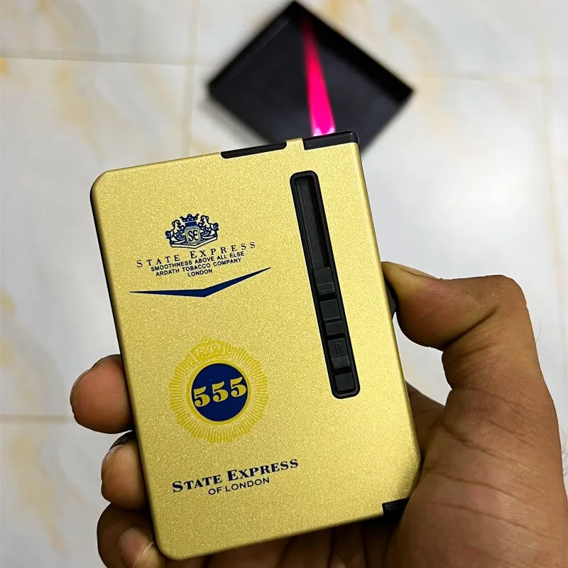 cigarette box with gas light