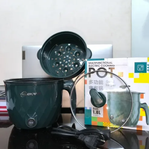 2L Multifunctional Electric Cooking Pot with a non-stick surface.
