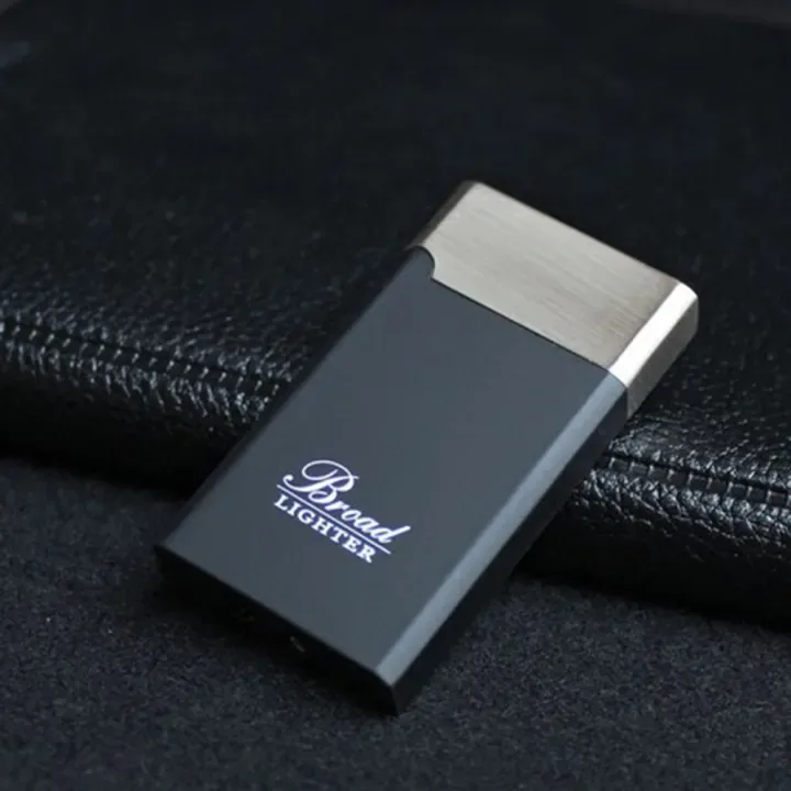 Broad Rafin Metal Gas Lighter Rectangular Lighter Booten Gas Refillable Lighter Multi Color