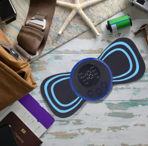 EMS Mini Neck Pulse Massager Electric LCD Display