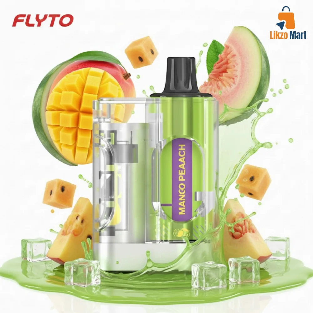 Flyto Switch 6000 Puffs Disposable Pod Kit – Rechargeable, 8ml E-liquid, Type-C Charging