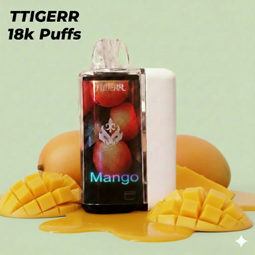 Ttigerr 18k Puffs Disposable Mango 1 Piece