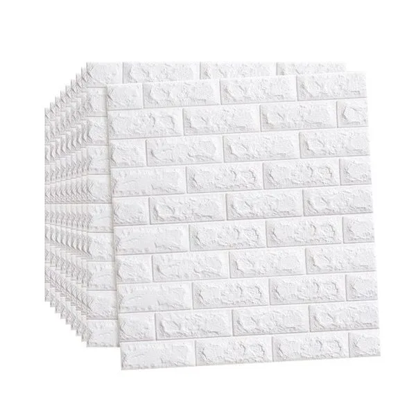 3D Foam Wall & ceiling Stickers 1 pcs দৈর্ঘ 27.5 inch প্রস্থ 30 inch, White/