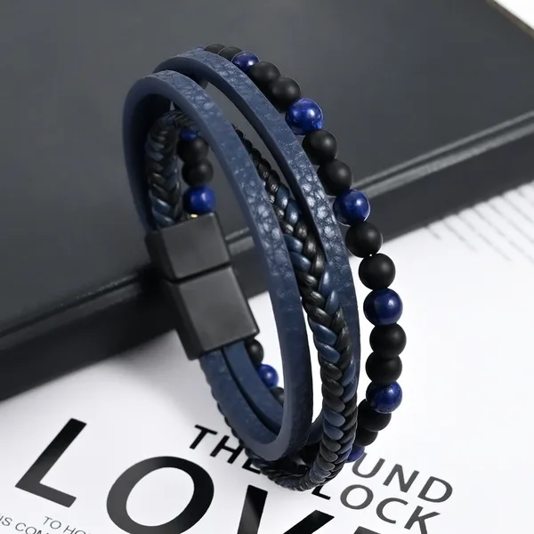 European & American INS Style Men’s Multi-Layer Bracelets