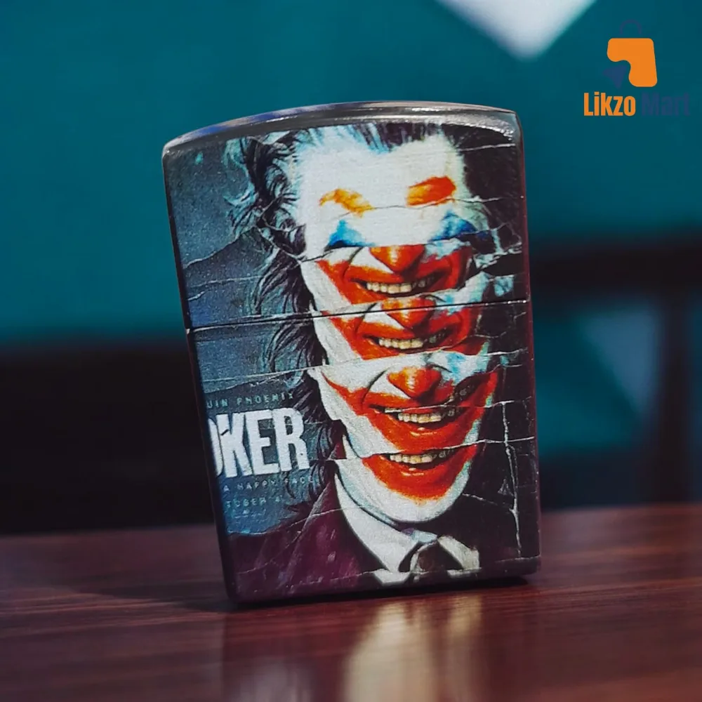 Mini Metal Gas Lighter – ( joker face)