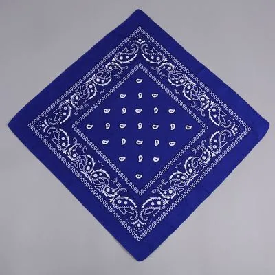 🧣 Polyester Paisley Cashew Flower Square Scarf