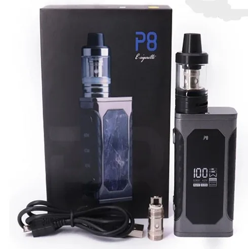 International PRC product high performing Vape E cigarette Pod Kit Empty Vape Tank Starter Kit P8 100w - 1 piece