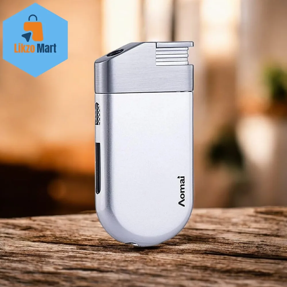 🔥 Windproof Metal Oblique Direct Blast Butane Gas Lighter 🔥